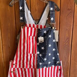 American Flag Overalls